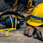 Headphones, eyewear, gloves, boots and personal protective gear